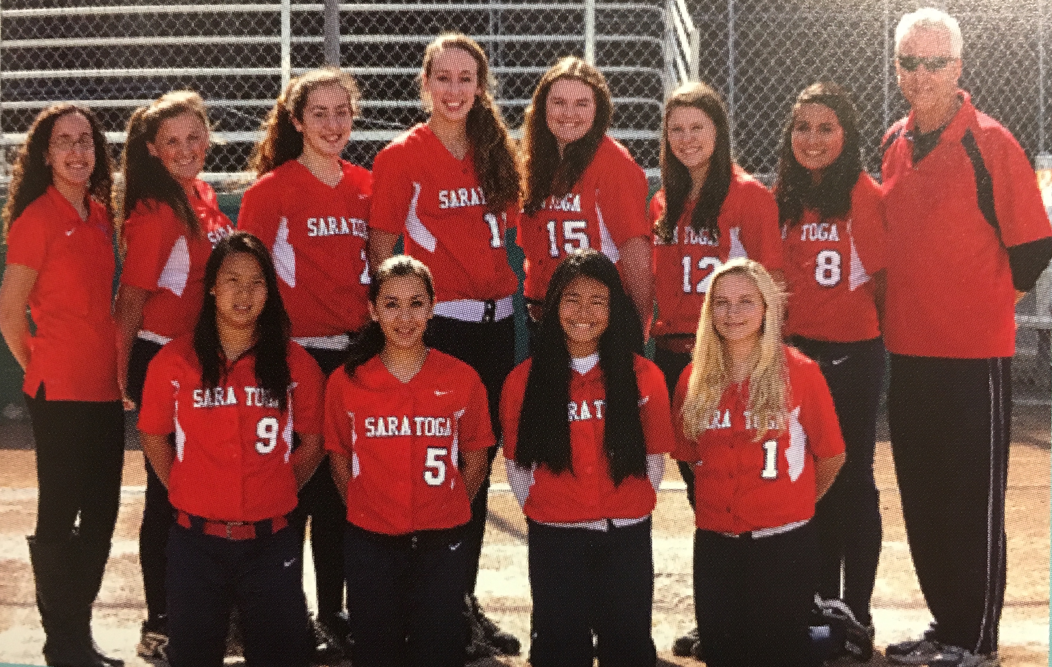 2012 Varsity Softball Team