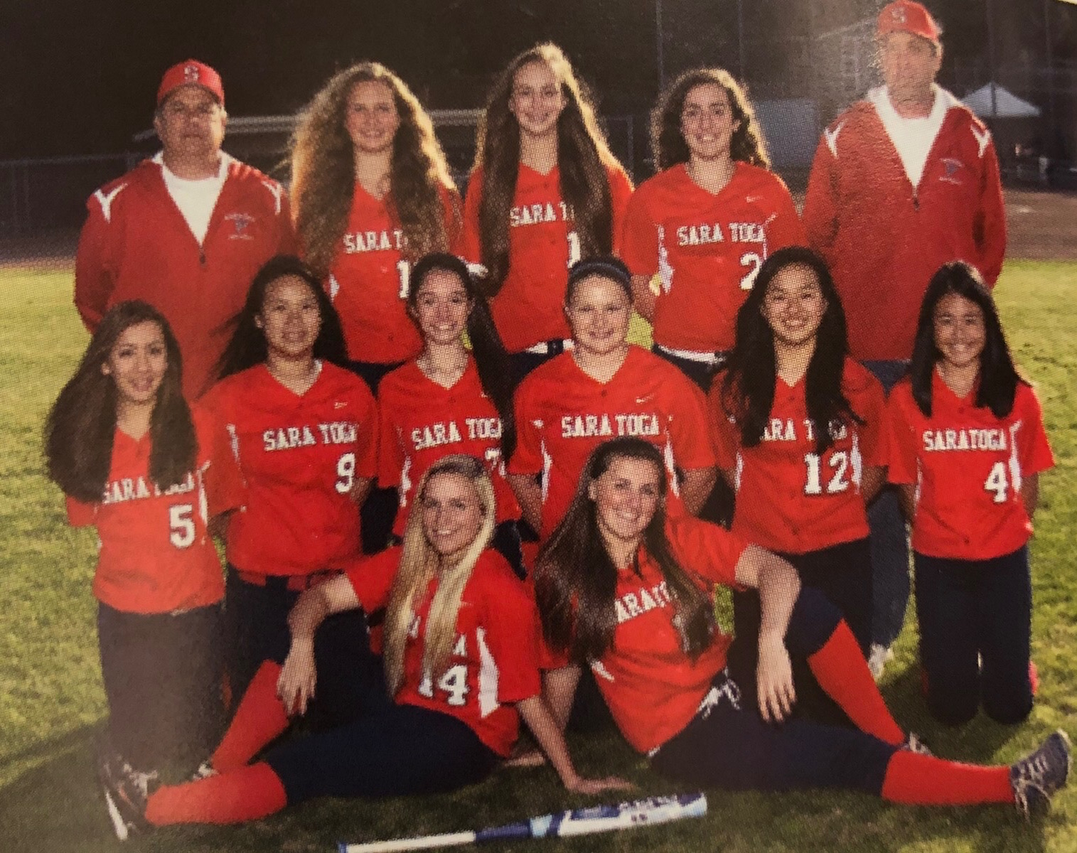 2013 Varsity Softball Team
