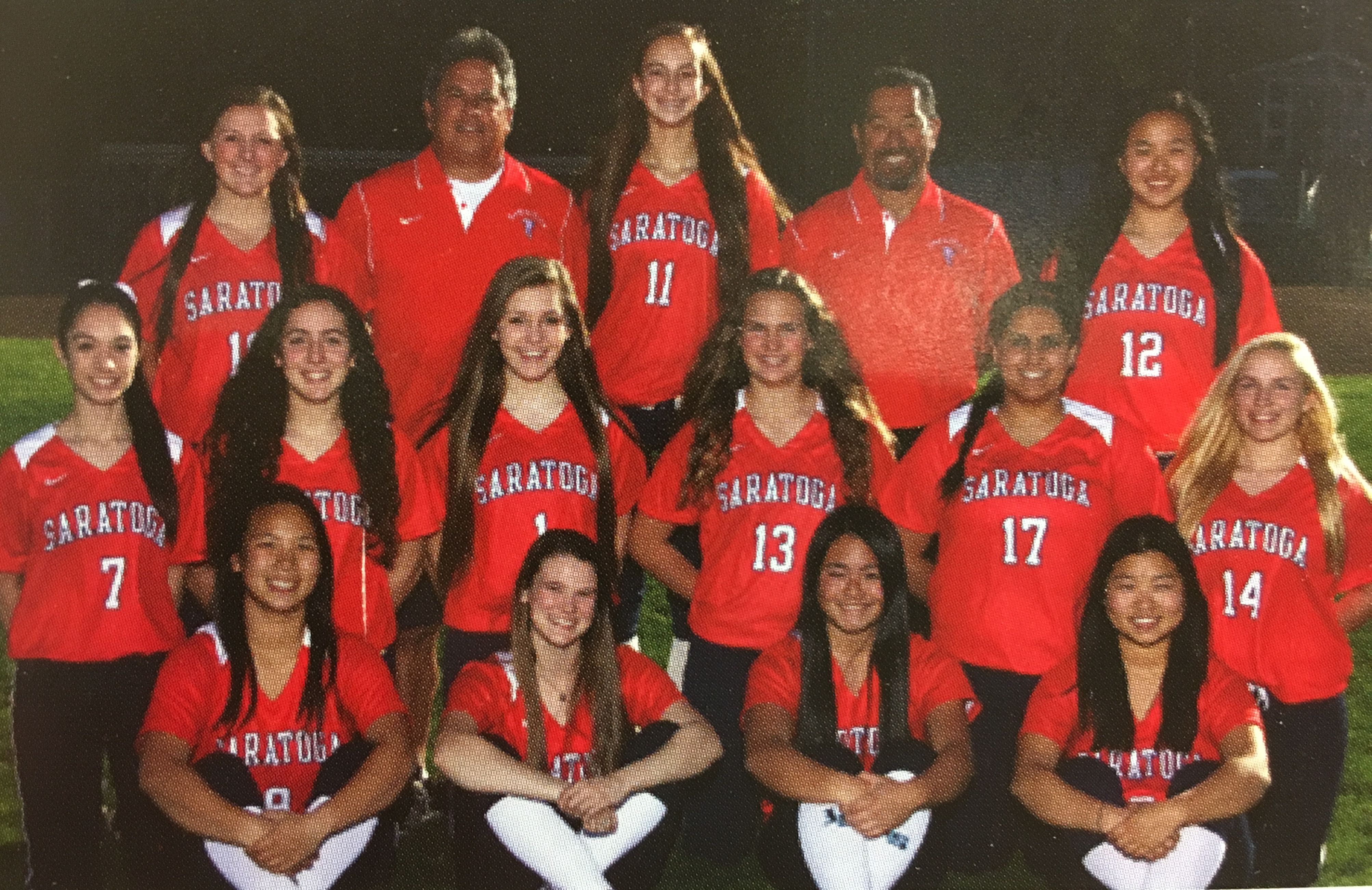 2014 Varsity Softball Team