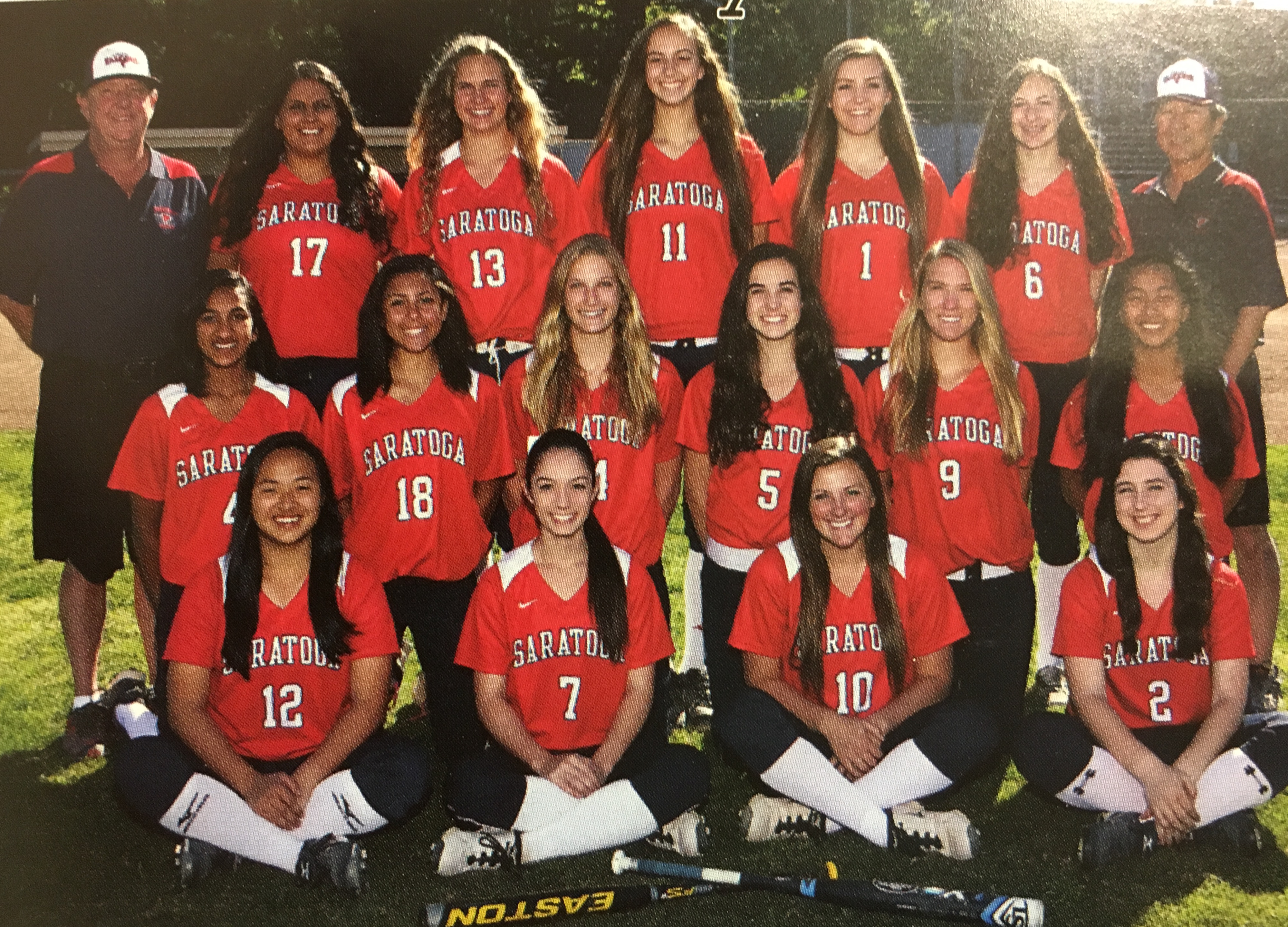 2015 Varsity Softball Team